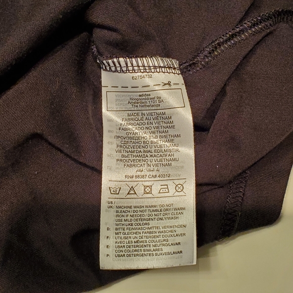 Adidas Essentials Melange Tee Black Grey - Picture 4 of 9